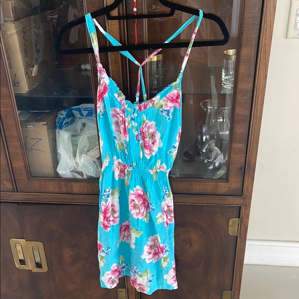 Floral Blue Women's beach/sun dress